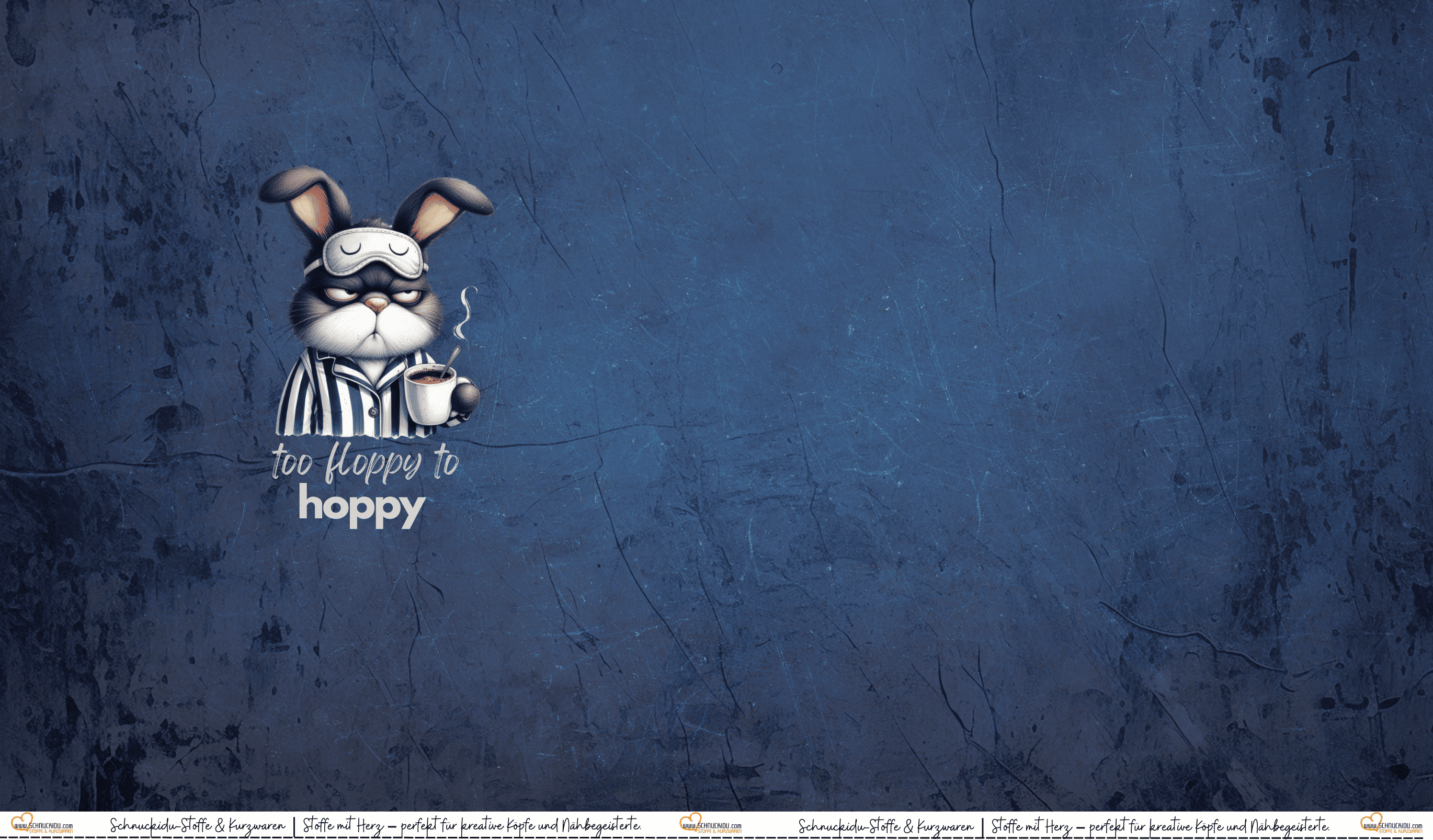 French Terry Panel "Floppy Hoppy" mit niedlichem Hasen-Motiv auf strukturiertem Hintergrund – ca. 80x145cm, 95% Baumwolle, 5% Elasthan, Öko-Tex Standard 100