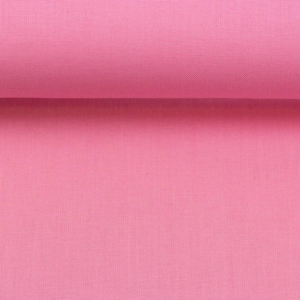 Kochfeste Baumwolle - Baumwoll Stoff - "Heide" - Uni - Rosa
