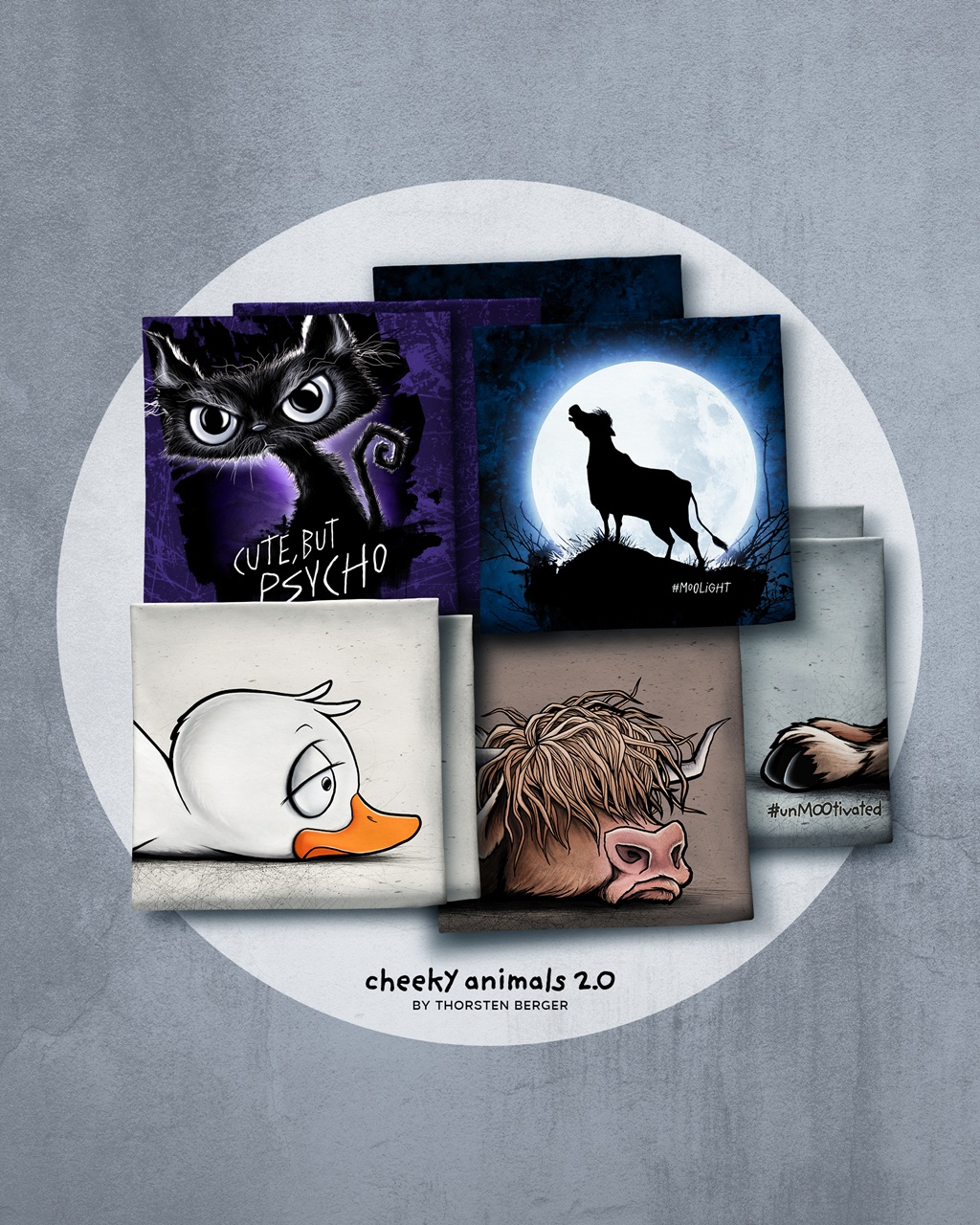 Kombistoff - French Terry - Swafing - Thorsten Berger - Cheeky Animals 2.0 - Ente