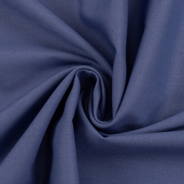 Kochfester Baumwollstoff Heide in Jeansblau – schönes Mittelblau