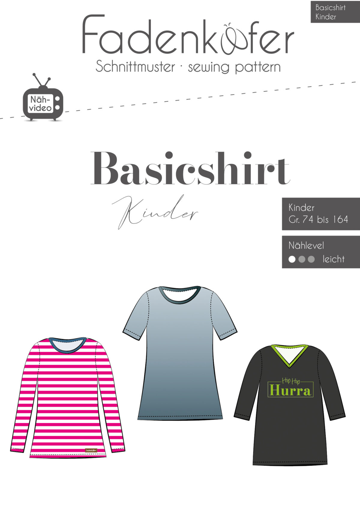 Nähbox Basicshirt Kinder Einhorn – für kleine Einhorn-Fans & große Kreativität!