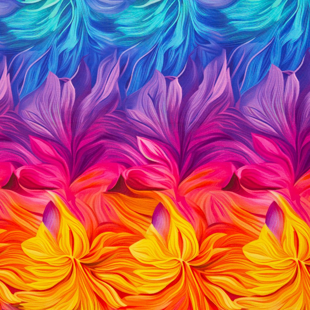 Motivjersey – Digitaldruck – Swafing - Silas - Blumen