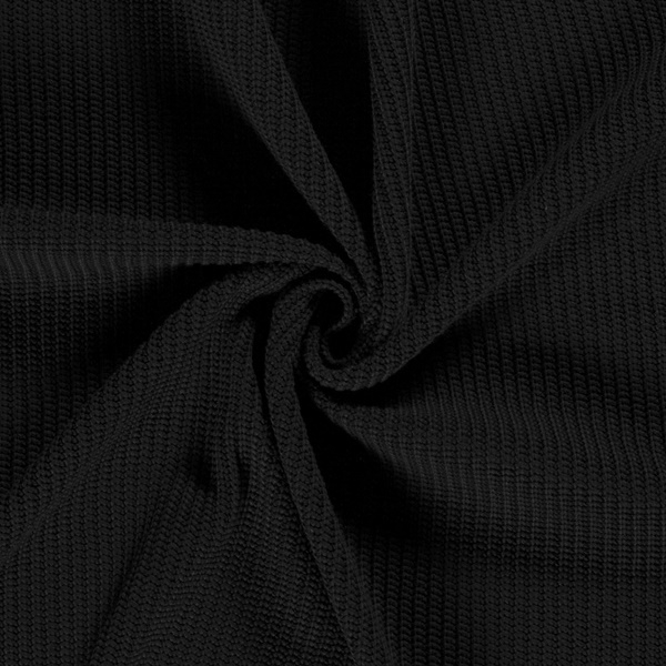 Strickstoff - Strick - Uni - Schwarz - Grob
