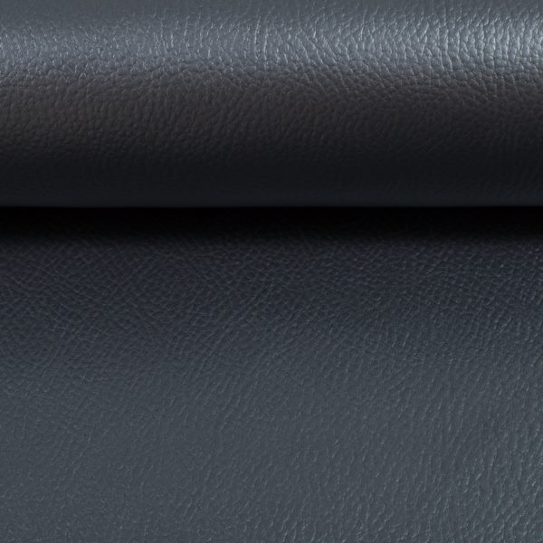 Metallic Kunstleder Rex in Rauchblau – eleganter Glanz-Effekt