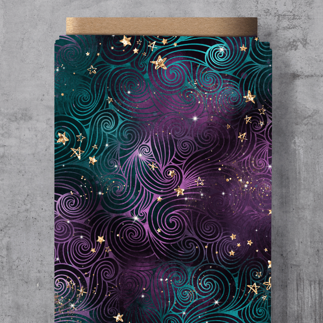 Sofortkauf - Eigendesign - Electric Swirl - French Terry 45cm