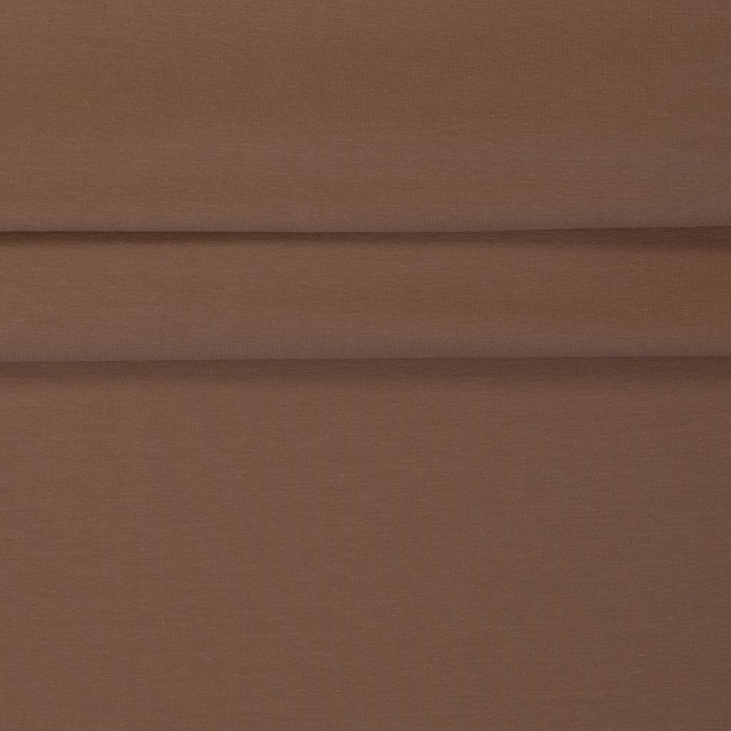 Hochwertiger Jersey Stoff in Muskat, elastischer Baumwolljersey aus 95% Baumwolle und 5% Lycra, Öko-Tex Standard 100, 210g/m², blickdicht für Kleidung und Basics