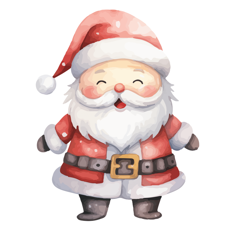 Bügelbild - Plott - Weihnachtsmann - 11,1cm x 14,3cm