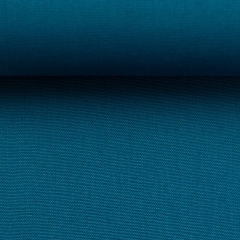 Uni Baumwollstoff Heide in Türkis – leuchtende Cyan-Webware