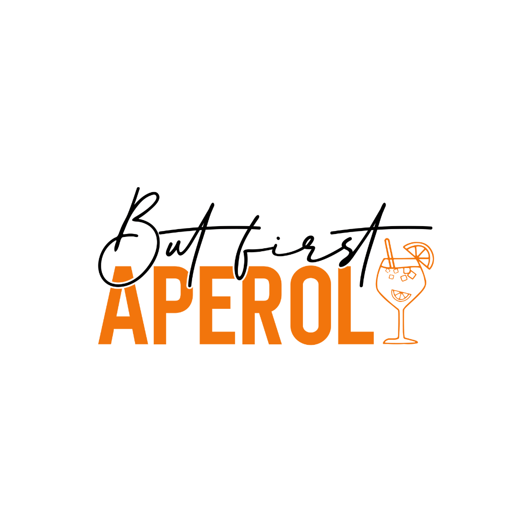 Bügelbild - Plott - But first Aperol - 24,2cm x 10,9cm XXL
