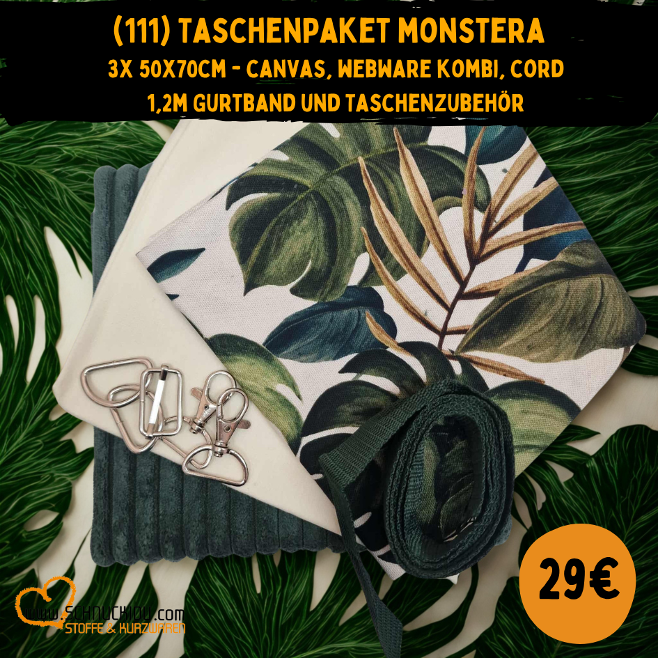 Stoffpaket - Unikat - Monstera