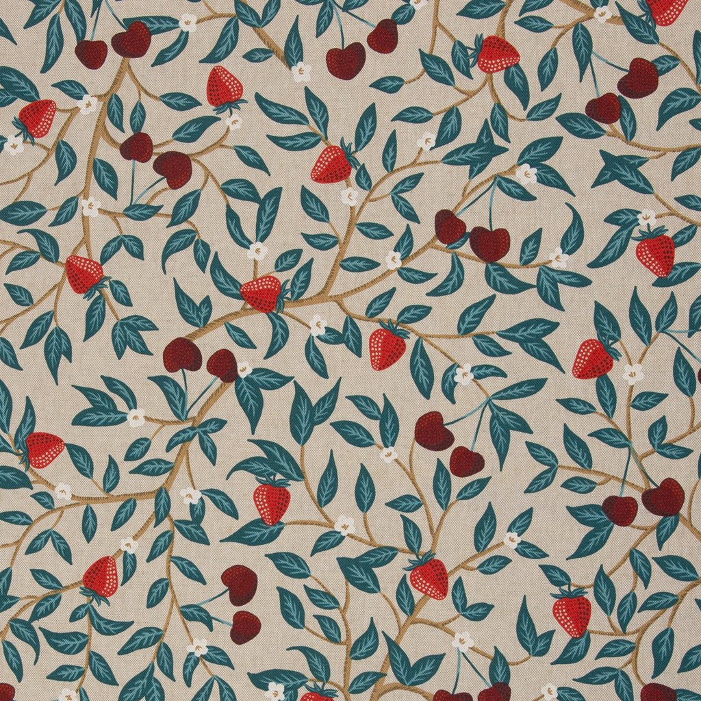 Canvas - Dekostoff - Leinenoptik - Swafing - Linde - Erdbeeren