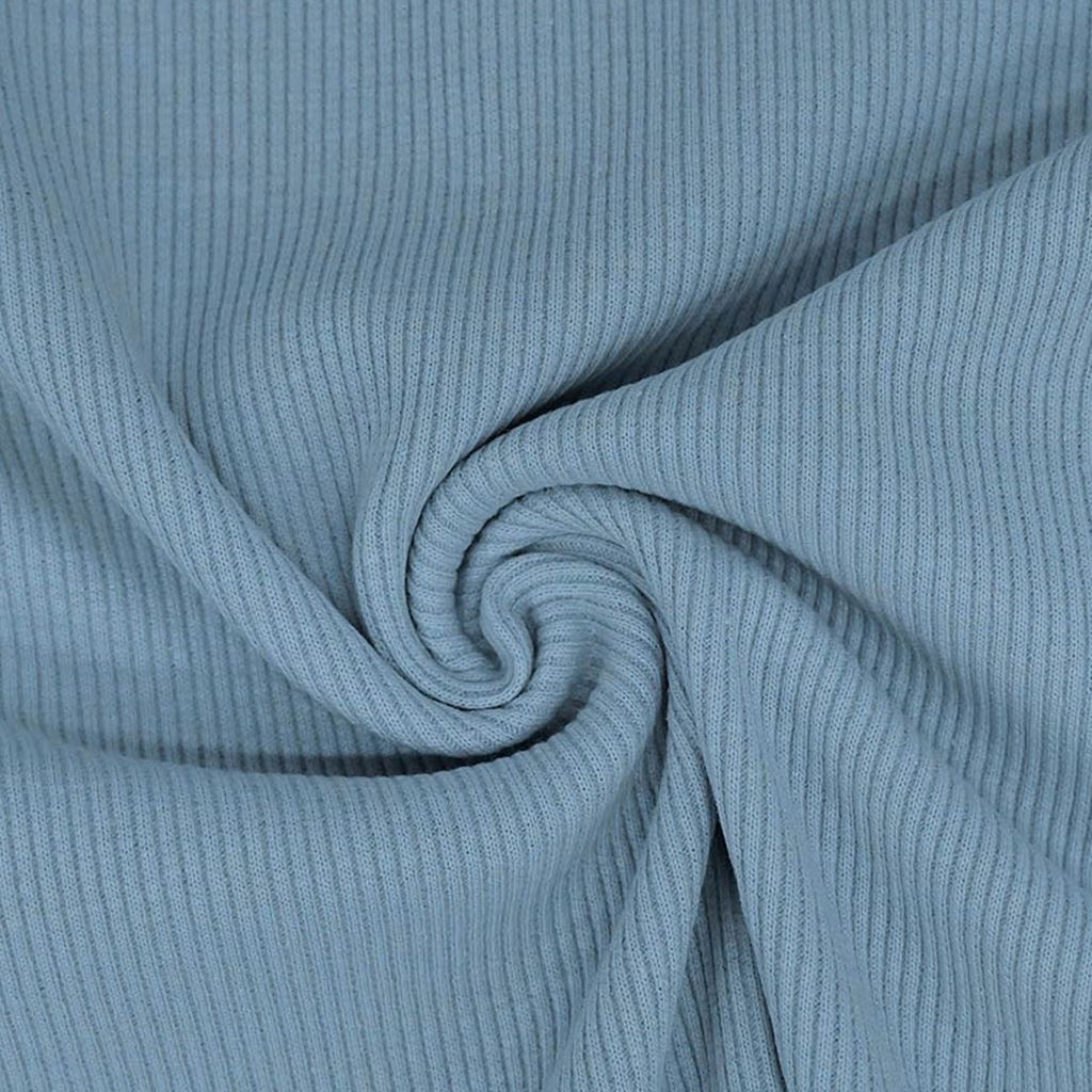 Rib Jersey - Uni - Jeansblau