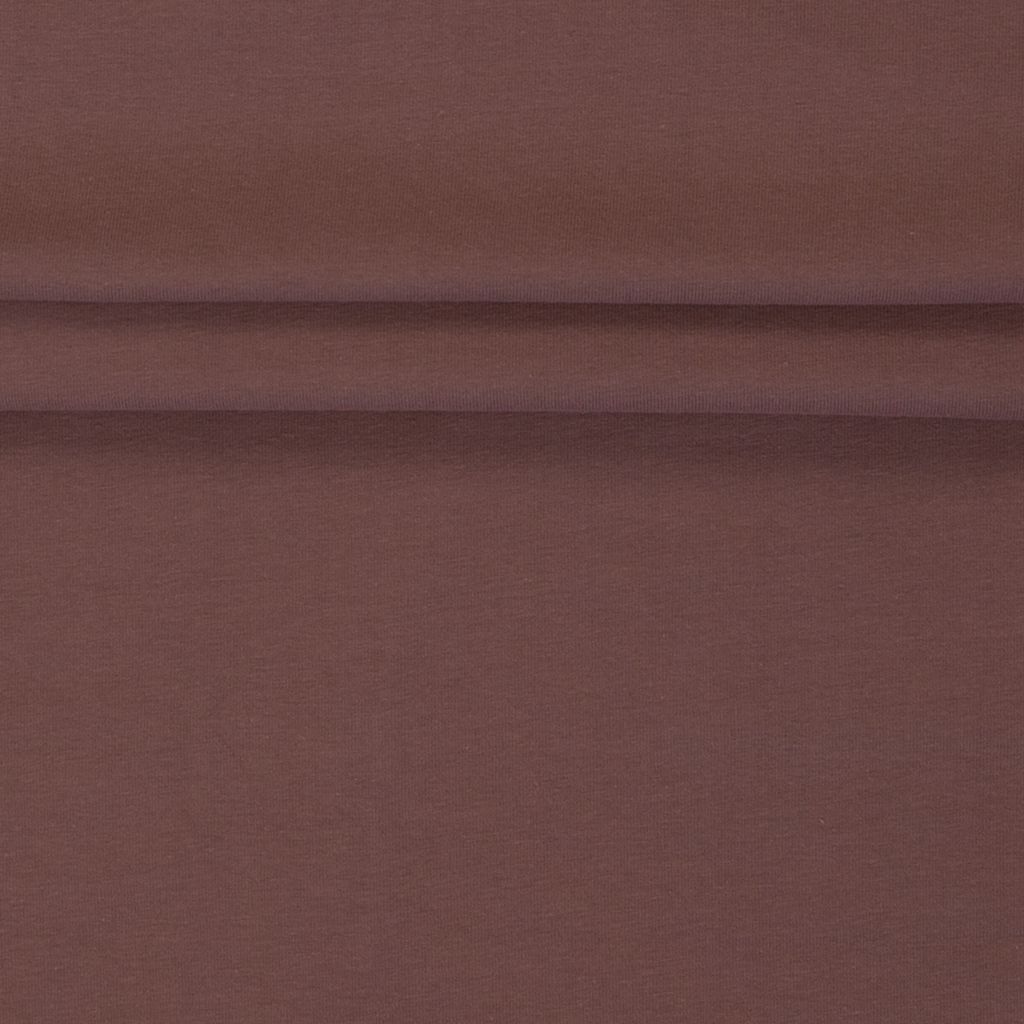 Hochwertiger Jersey Stoff in Altrosa, elastischer Baumwolljersey aus 95% Baumwolle und 5% Lycra, Öko-Tex Standard 100, 210g/m², blickdicht für Kleidung und Accessoires