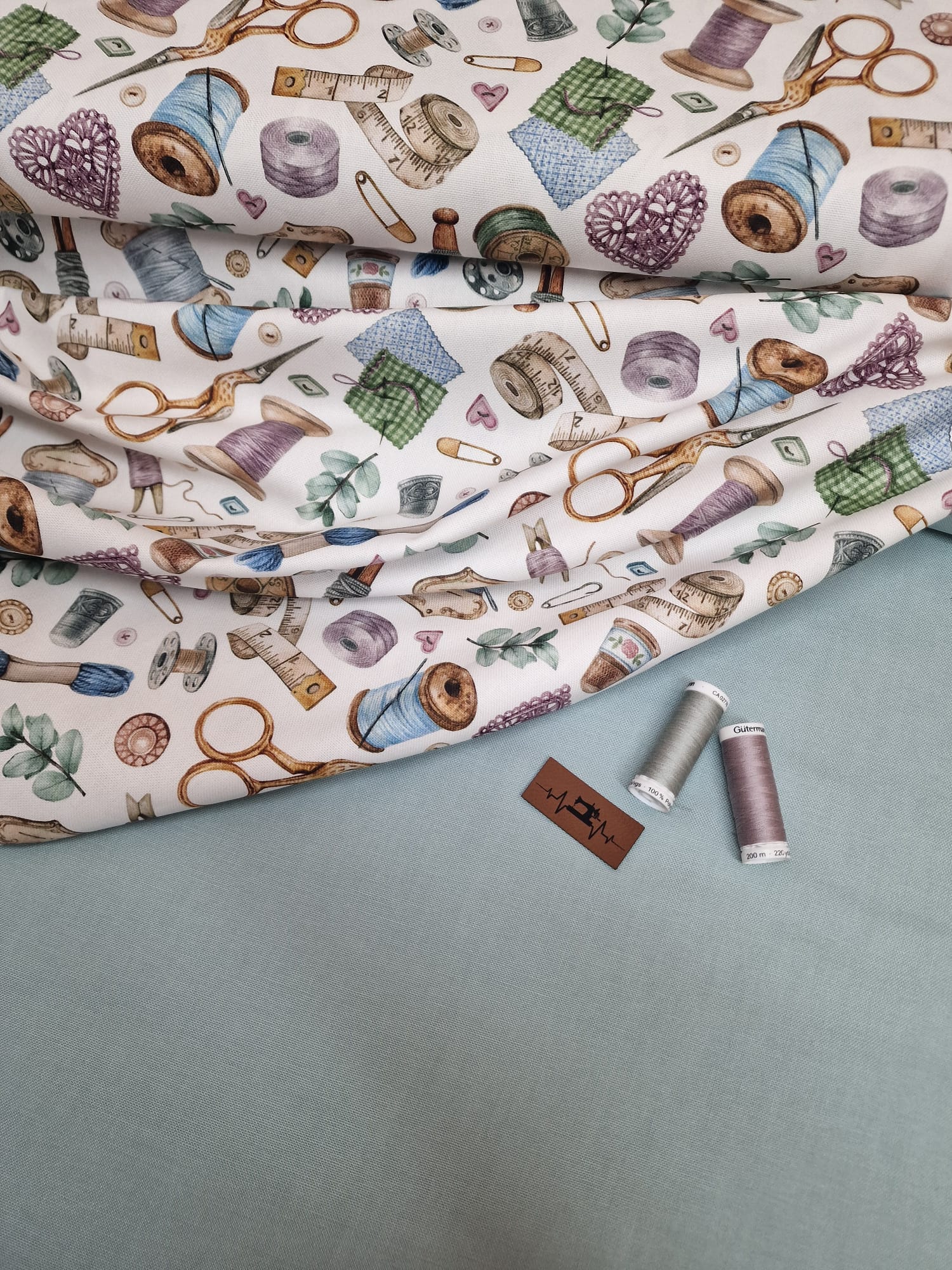 Canvas - Dekostoff - Leinenoptik - Nähzubehör