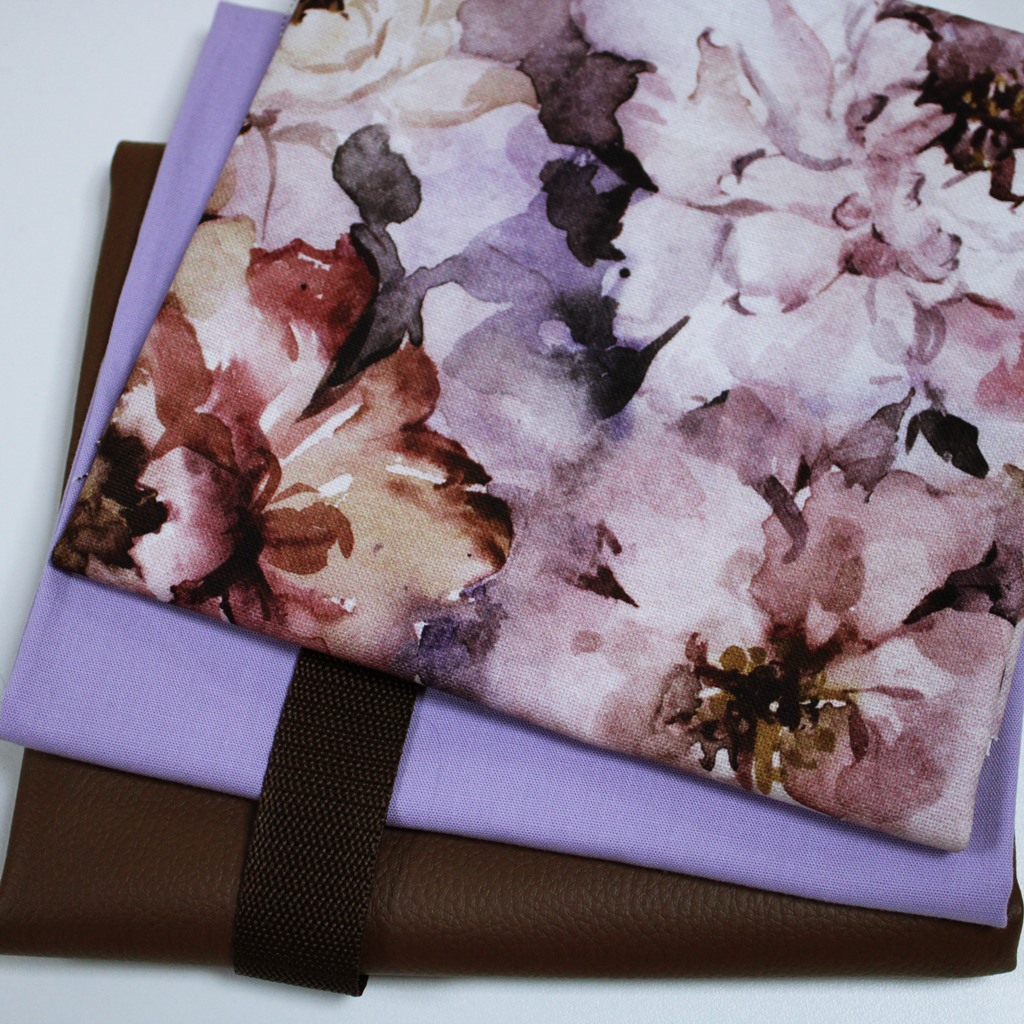 Stoffpaket  - Schnuckidu Stoffpaket -  Taschenpaket Eukalyptus - Blumen