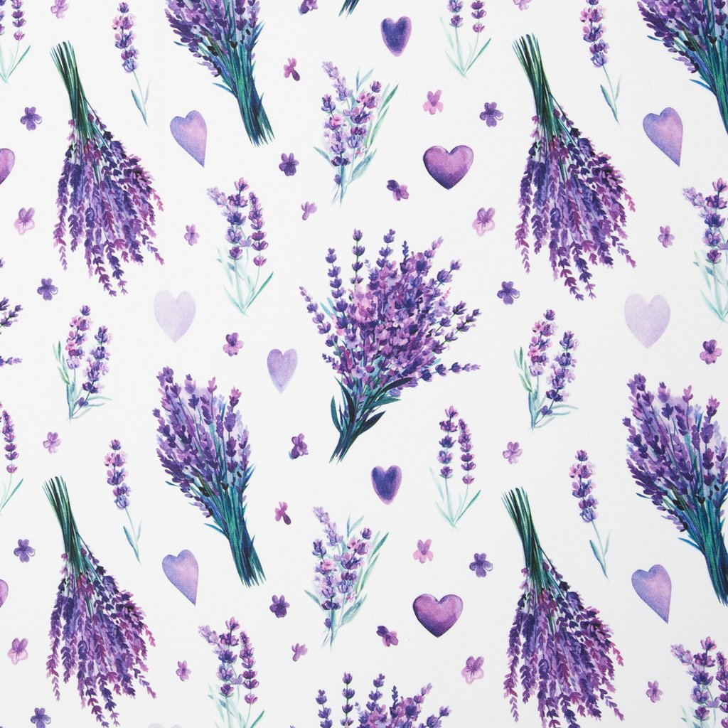 Canvas - Leinenoptik - Dekostoff - Beate - Lavendel