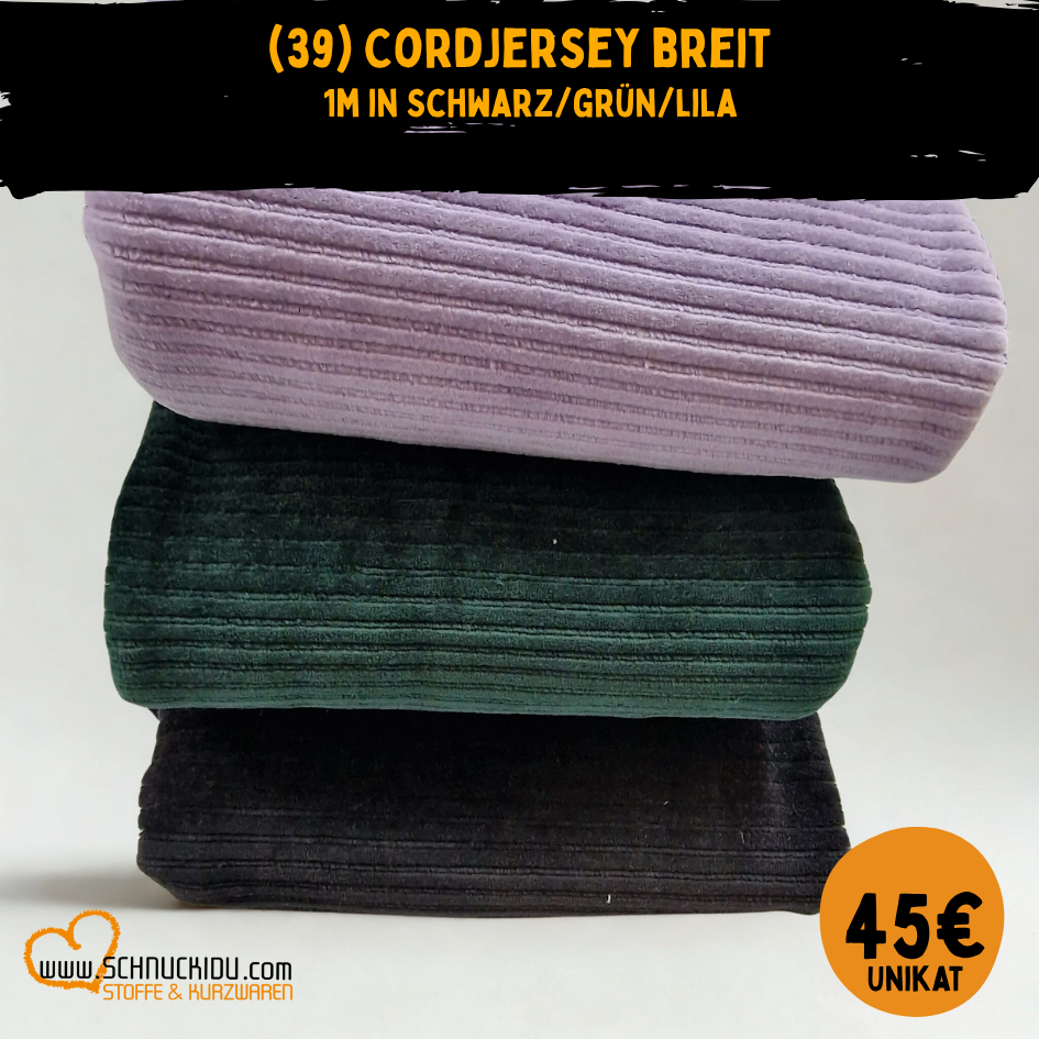 Stoffpaket - Unikat -  Stoffpaket Cordjersey 2