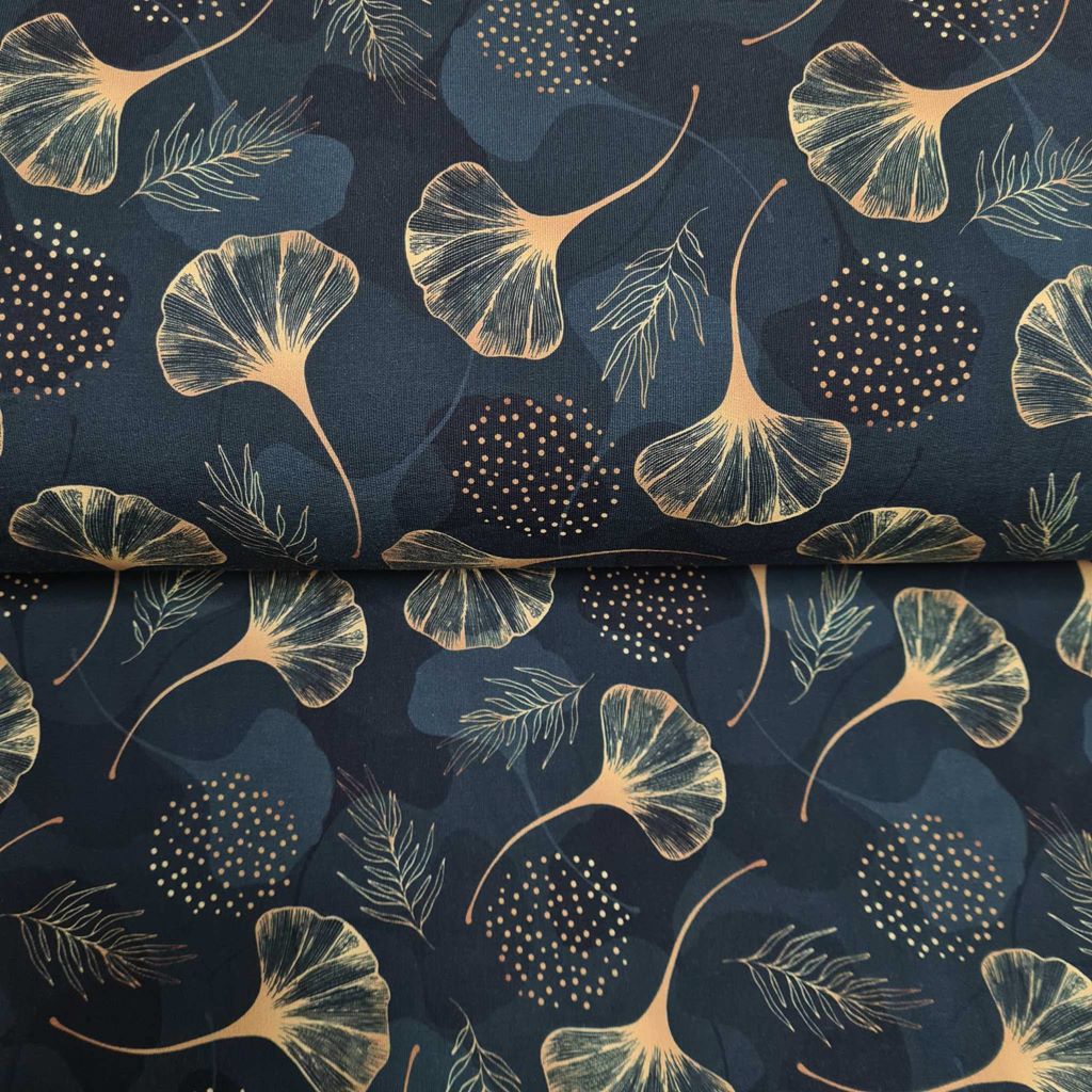 Stoffrest - Eigendesign - Golden Ginkgo - Canvas - 200cm