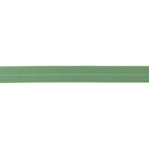Elastisches Schrägband -  Matt - Altgrün