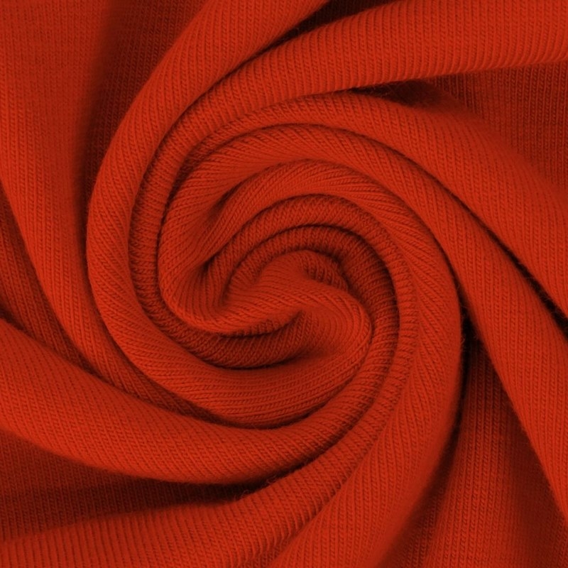 Baumwolljersey - Jersey Stoff Uni - Rotorange