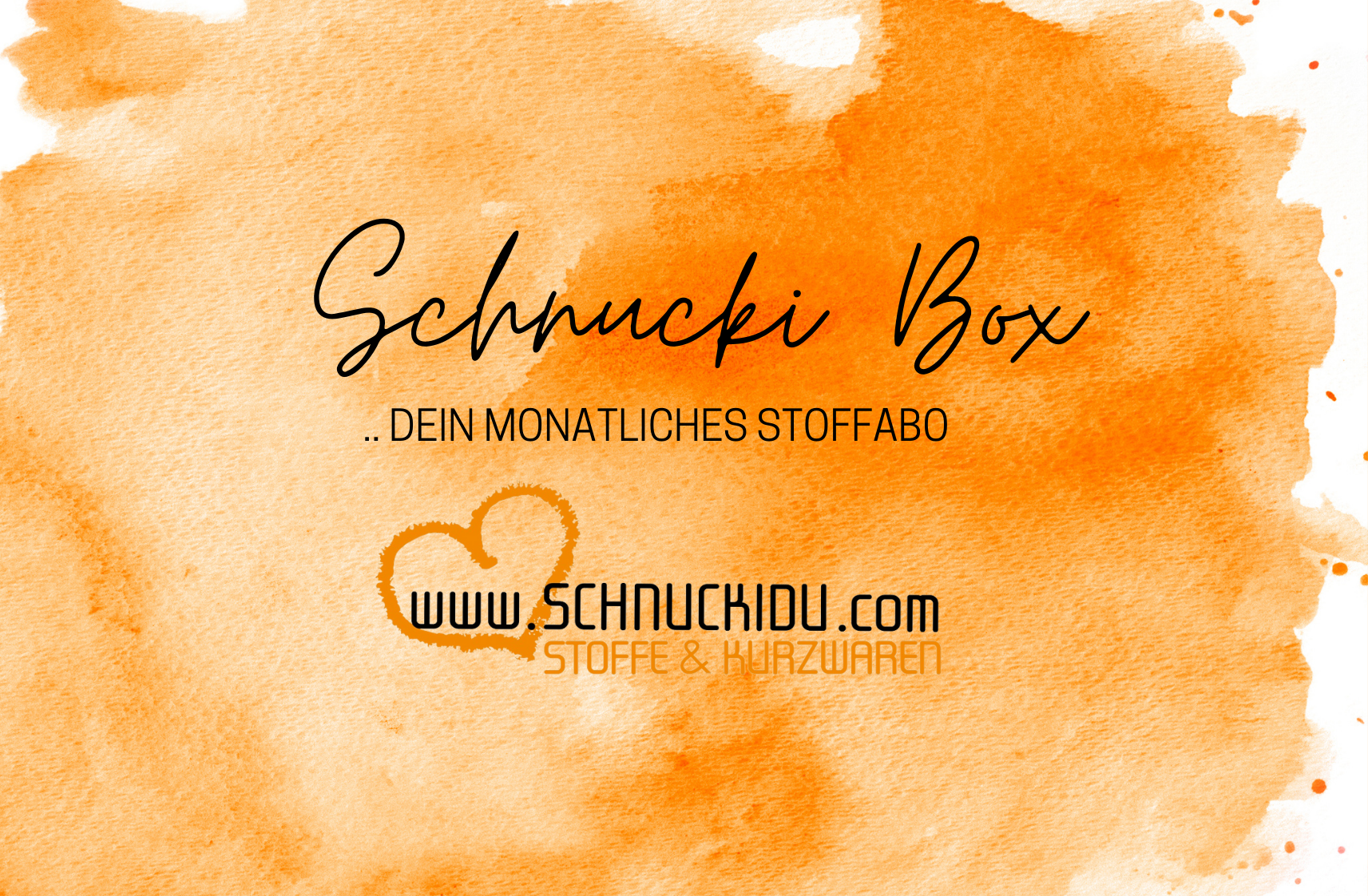 Schnucki Box - Stoff Abo - Einmalige Box - Damen Oktober
