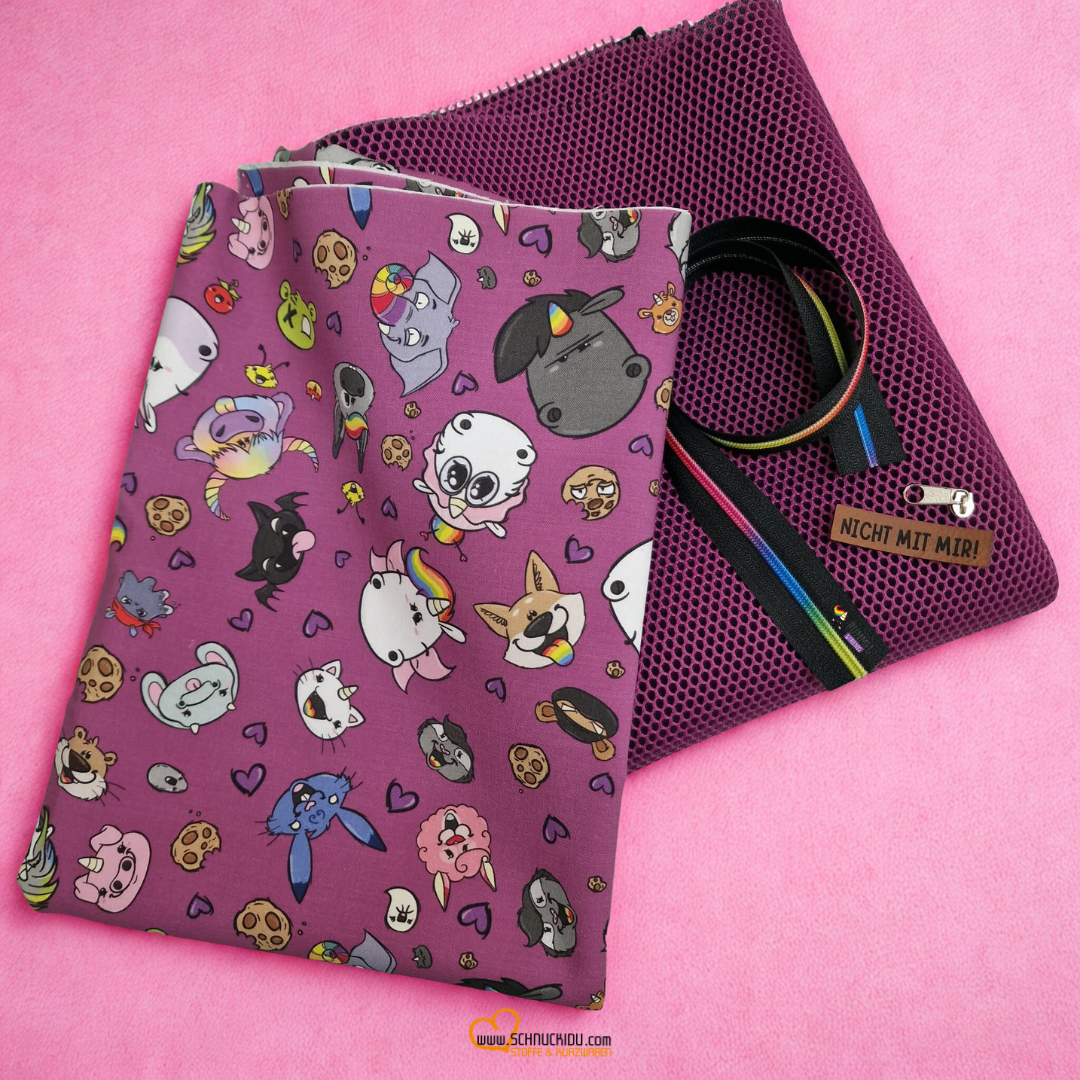 Stoffpaket  - Taschenpaket - Pummeleinhorn - Glitzerweltler