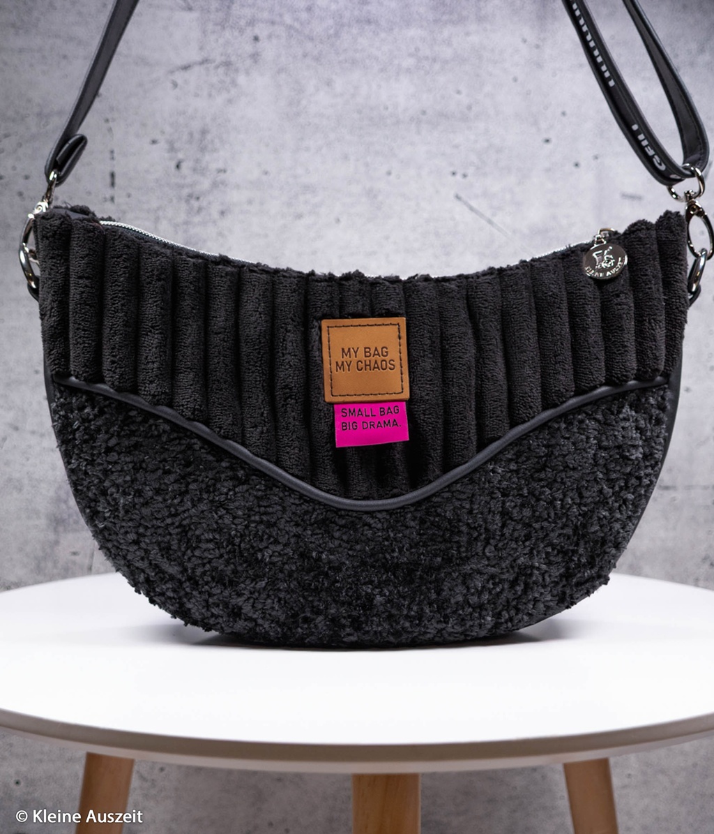 Chenille Stoff - Bogota - Swafing - Schwarz