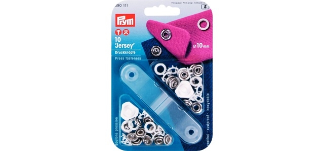 Prym - Druckknöpfe Jersey weiß 10 mm