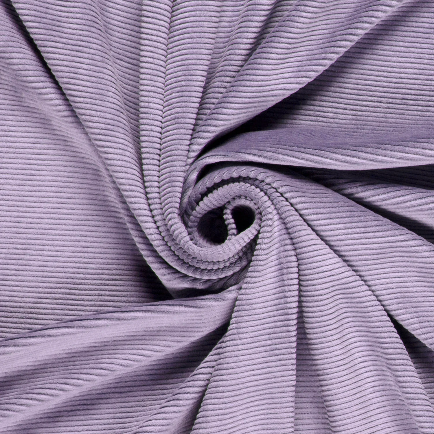 Nicky - Velours Rib -  Cordjersey - Uni - Lila