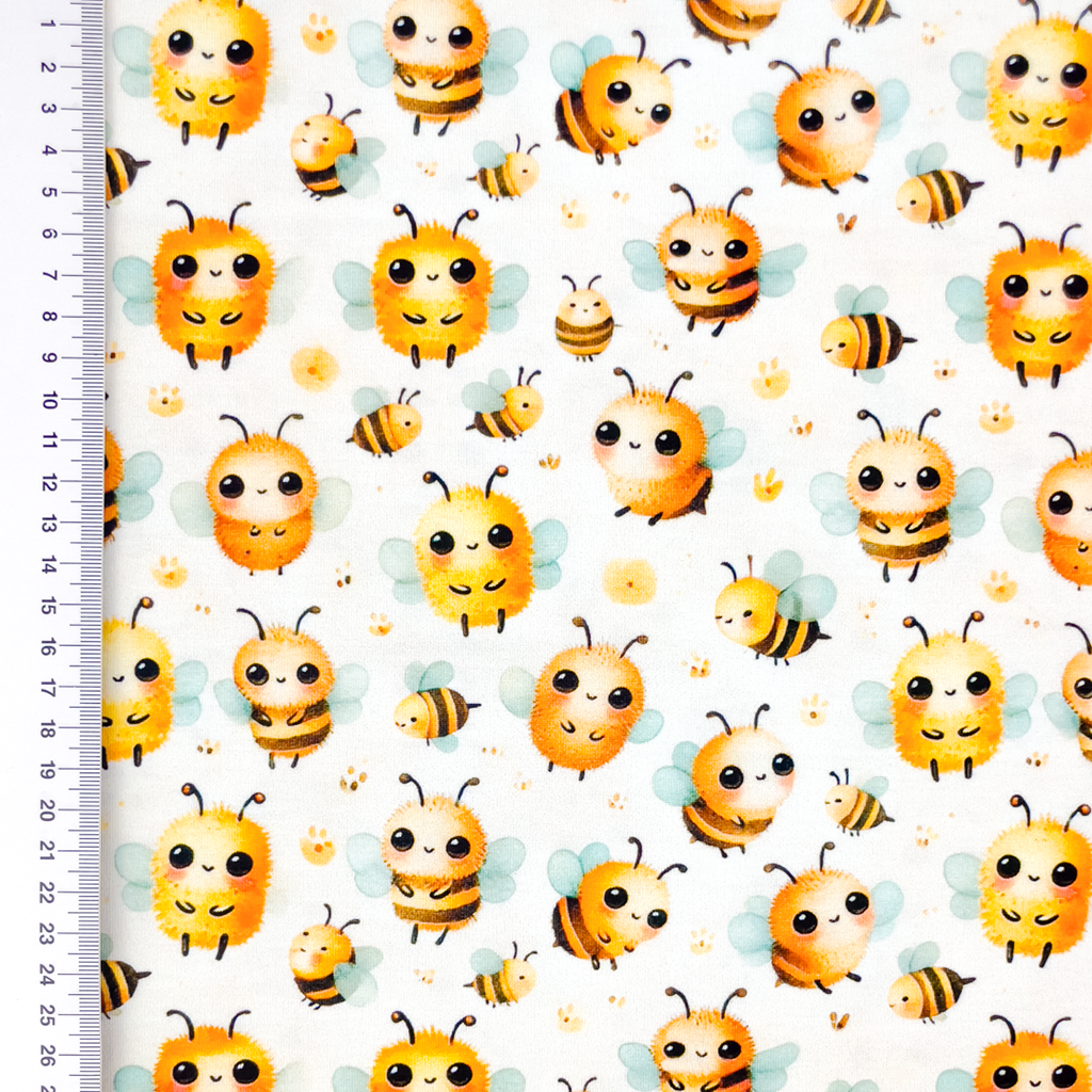 Baumwolljersey - Motivjersey - niedliche Bienen