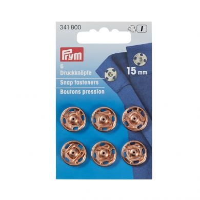 Prym - Annähdruckknopf MS 15 mm roségold