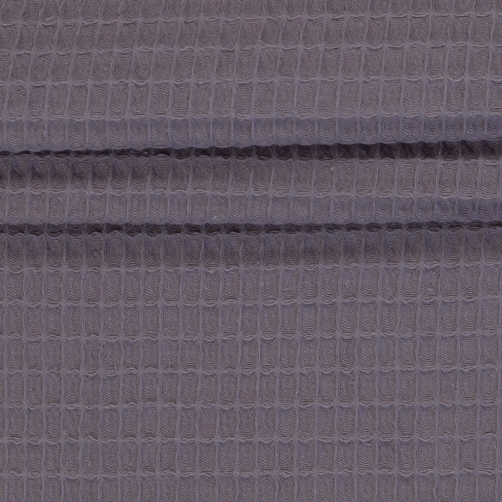 Waffel-Piqué Stoff in Altlila – weiche Baumwoll-Webware für Handtücher