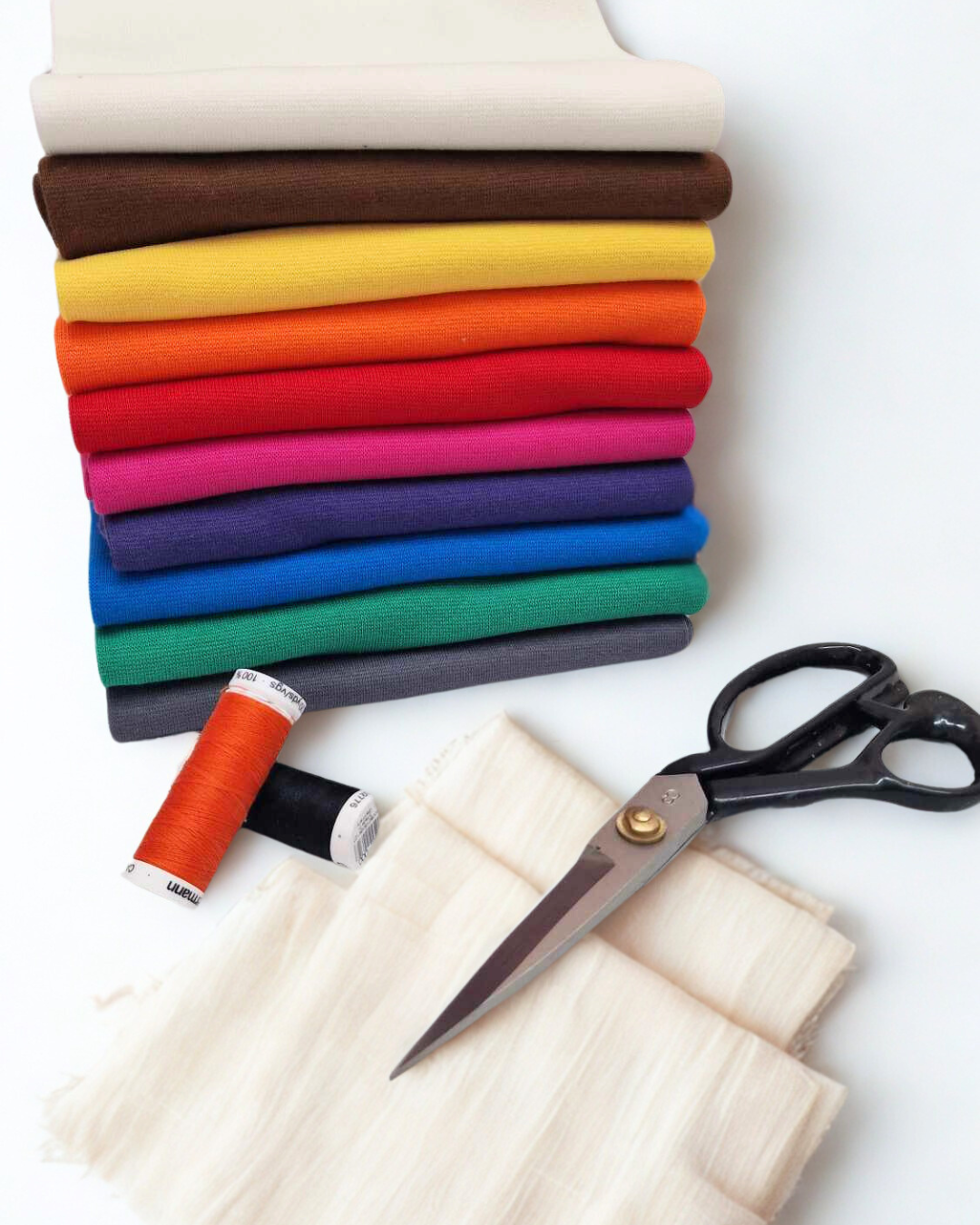 Jersey Stoffe in Uni-Farben – weich, elastisch und ideal für Bekleidung