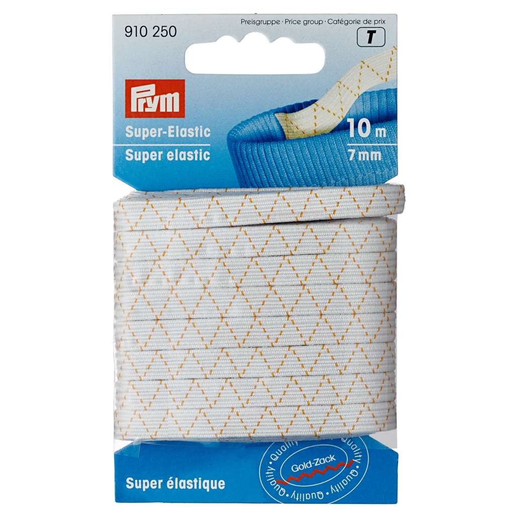 Prym - Super-Elastic 7 mm weiß - 10 Meter - 910250