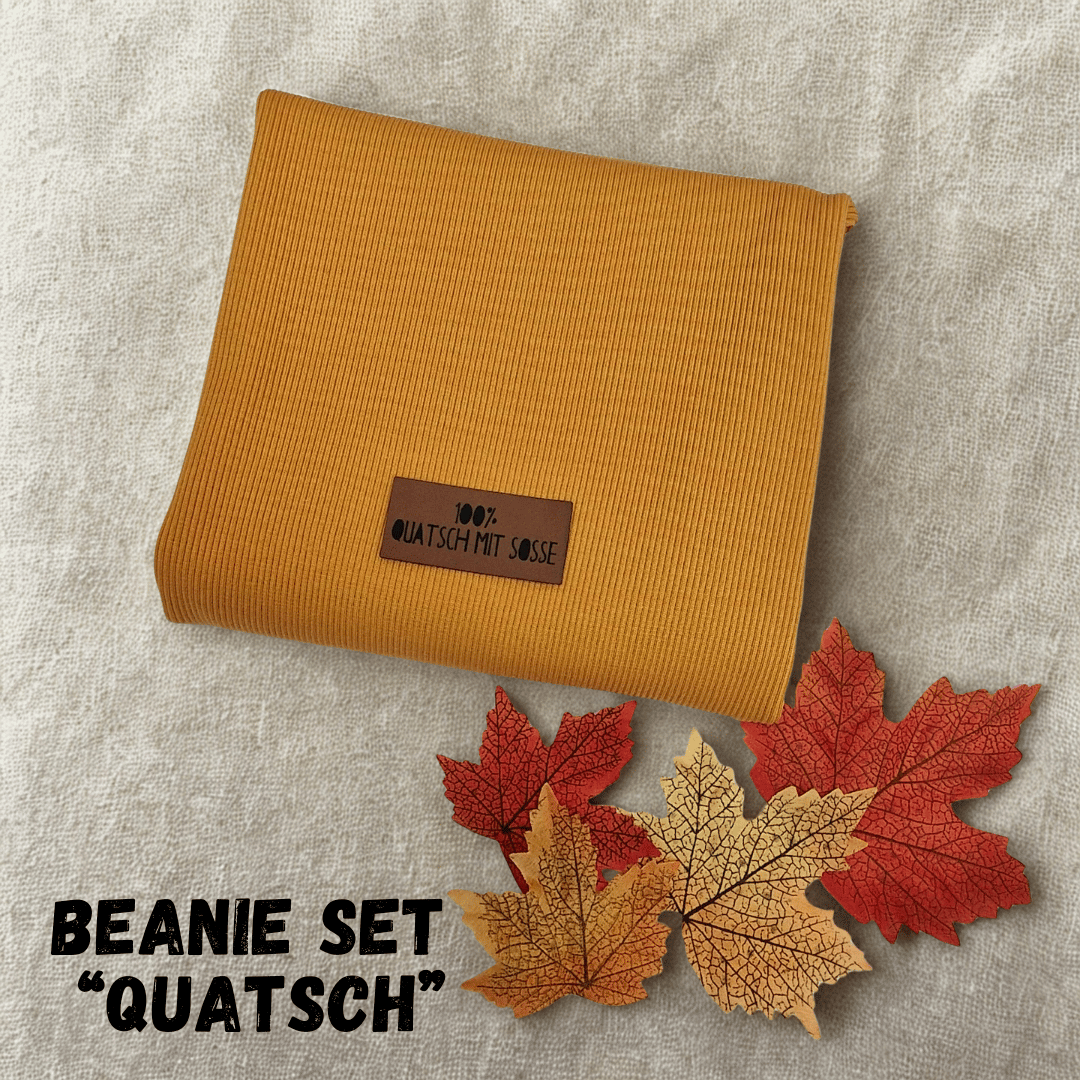 DIY Nähset - Stoffpaket - Hipster Beanie - Quatsch