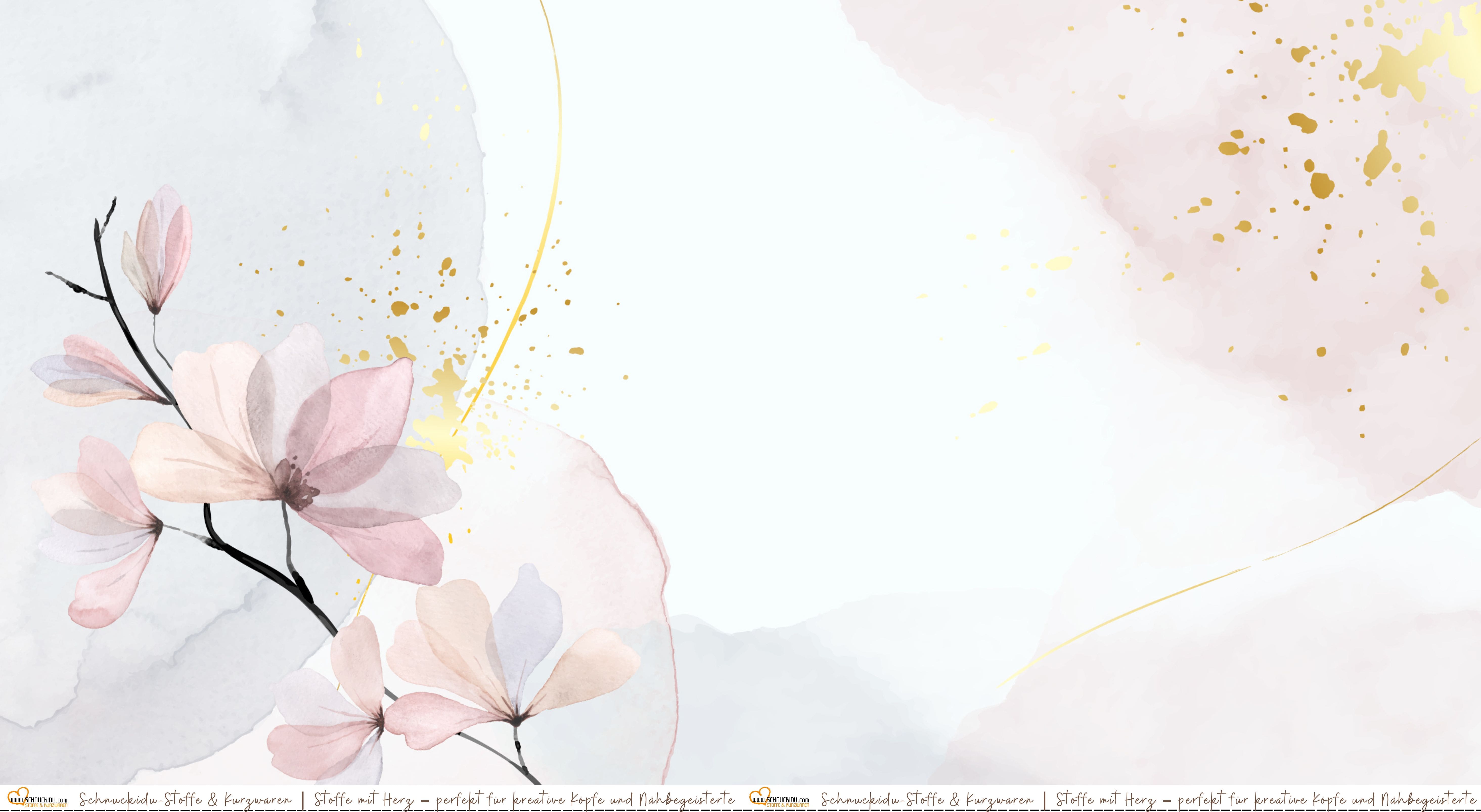 Sofortkauf - Panel Eigendesign  - Jersey - ca. 80x155cm - Flowers