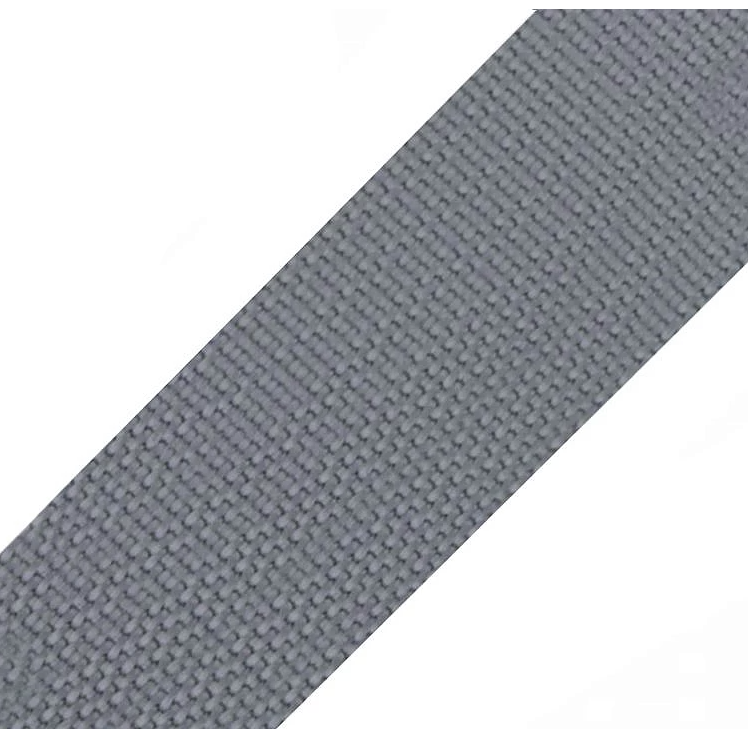 Robustes graues Polypropylen-Gurtband, 40mm Breite, 1mm Stärke, gewebte Meterware für Rucksäcke und Taschen