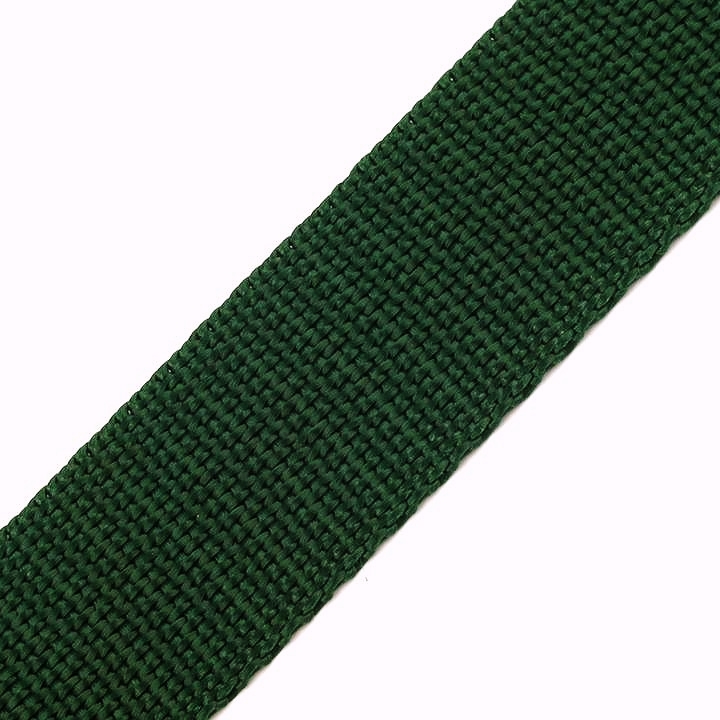 Gurtband - Taschengurtband aus Polypropylen - Uni - Waldgrün - 25mm