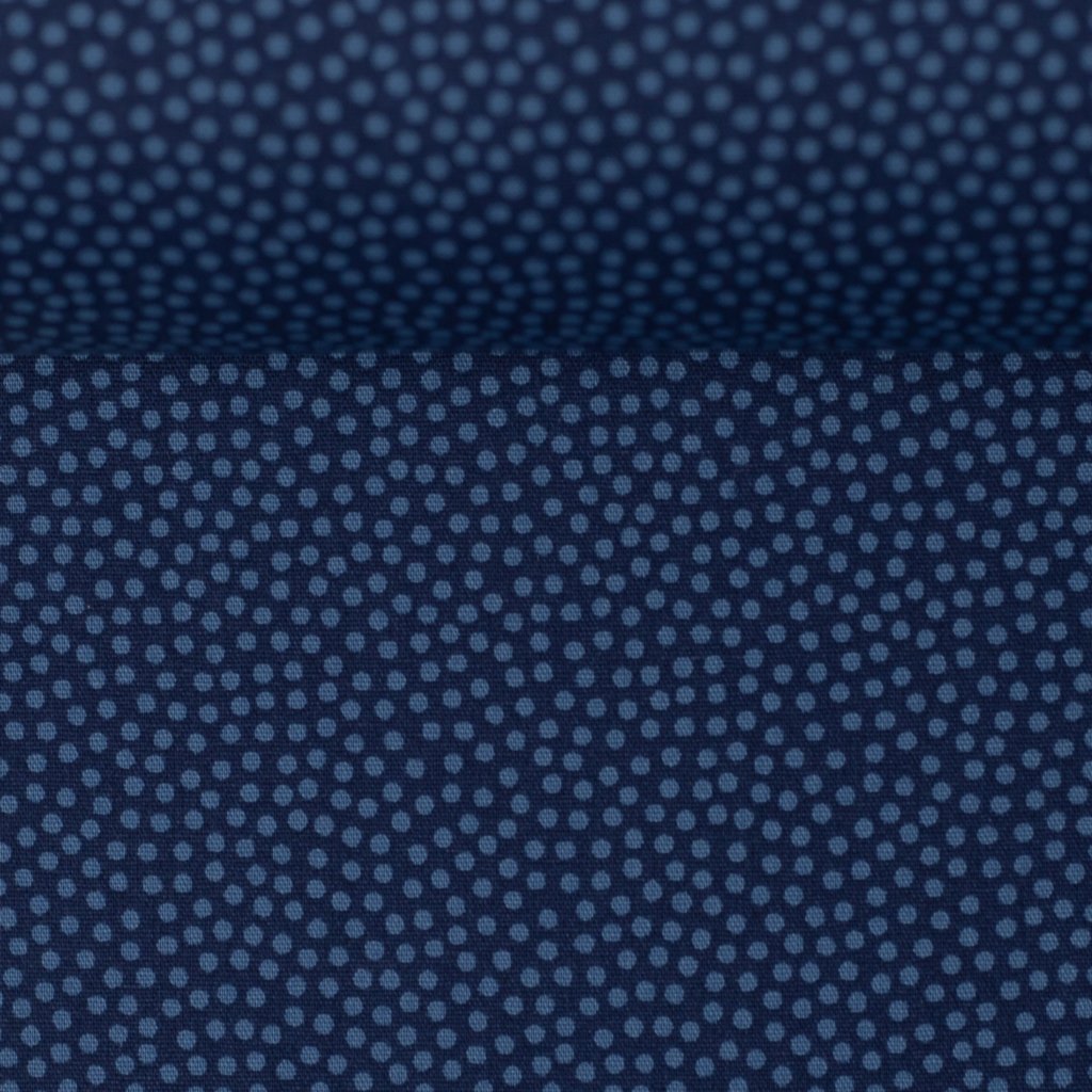 Webware - Baumwolle - Swafing - Dotty - Punkte in Blau auf Navy