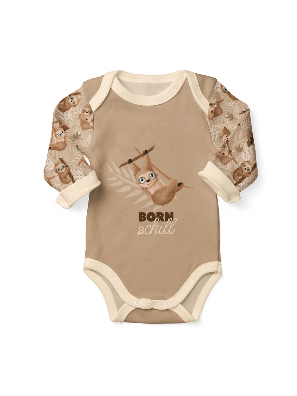 Motivjersey - Swafing - Lazy Jungle by mrs. Mint design - Kombistoff - Faultier