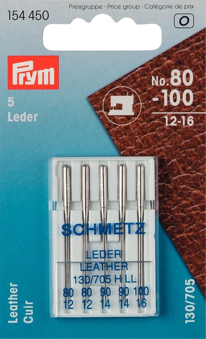 Prym - Nähmaschinennadeln 130/705 Leder 80-100 - 154450