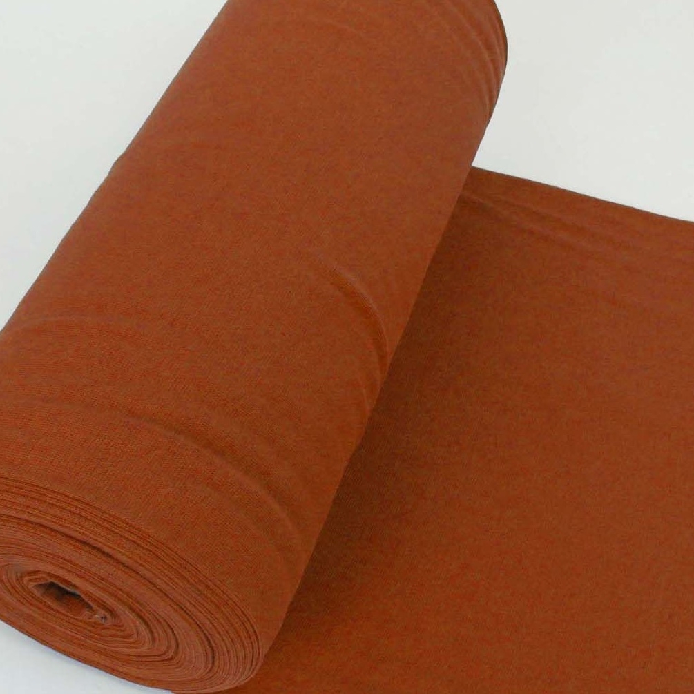 Bündchen Stoff Feinripp Uni - Dunkelorange Bündchen Stoff Feinripp Uni - Dunkelorange