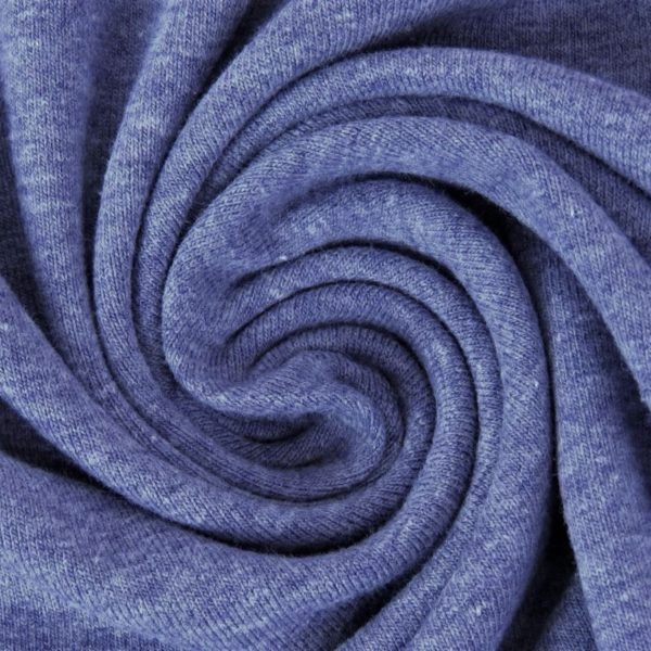 French Terry - nicht angeraut - Jeans Melange