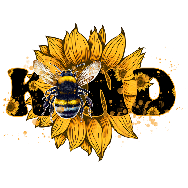 Bügelbild - Plott - Sonnenblume "Kind" - 13,7cm x 11,3cm