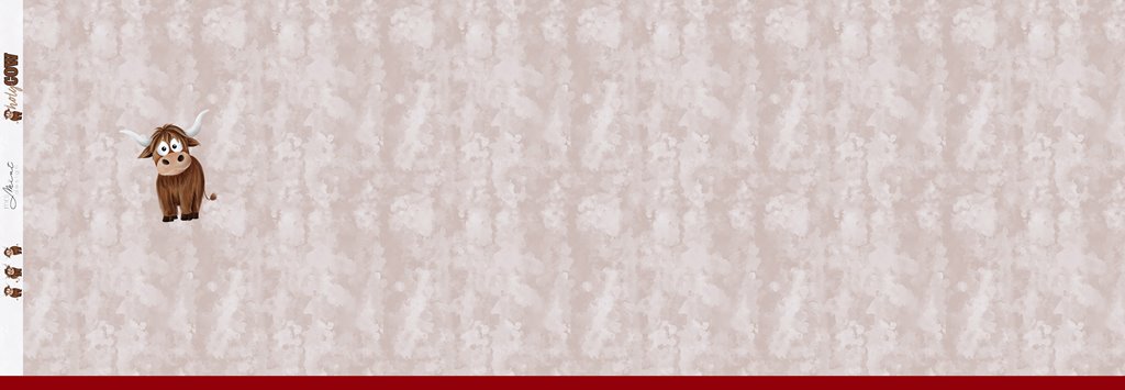 Panel - Swafing - French Terry - Holy Cow by Mrs Mint Design -  50cm x 150cm - Beige