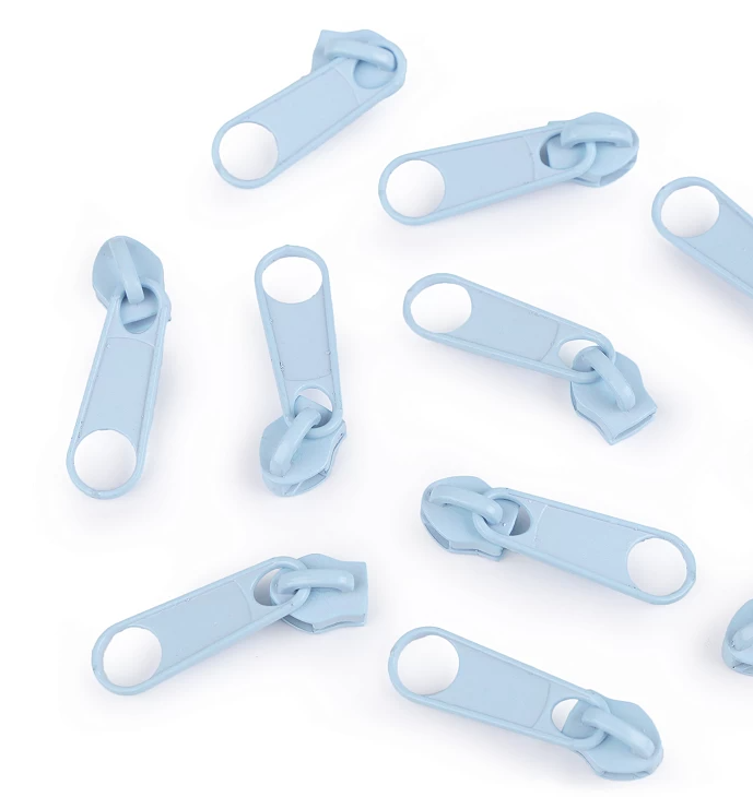 Zipper - Reißverschluss-Schieber - 5mm - Eisblau