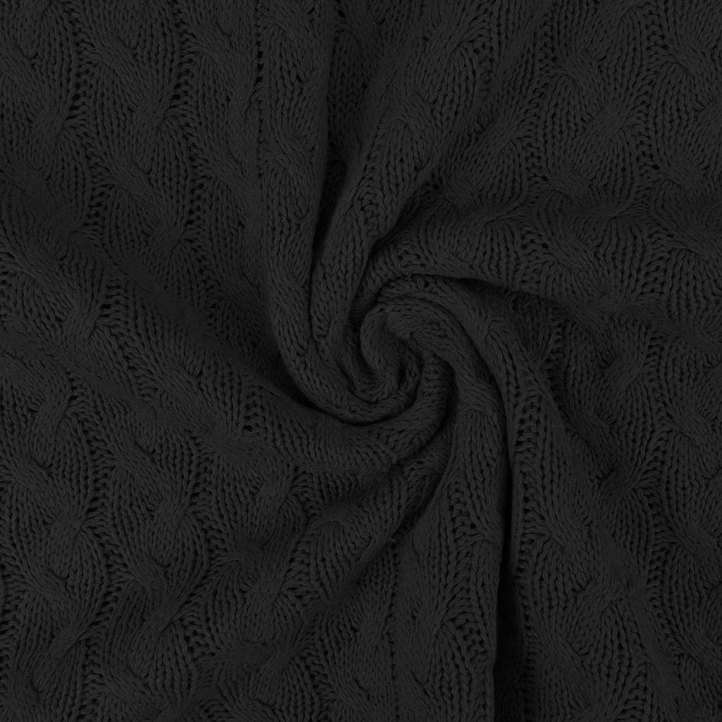 Strickstoff - Strick - Uni - Schwarz