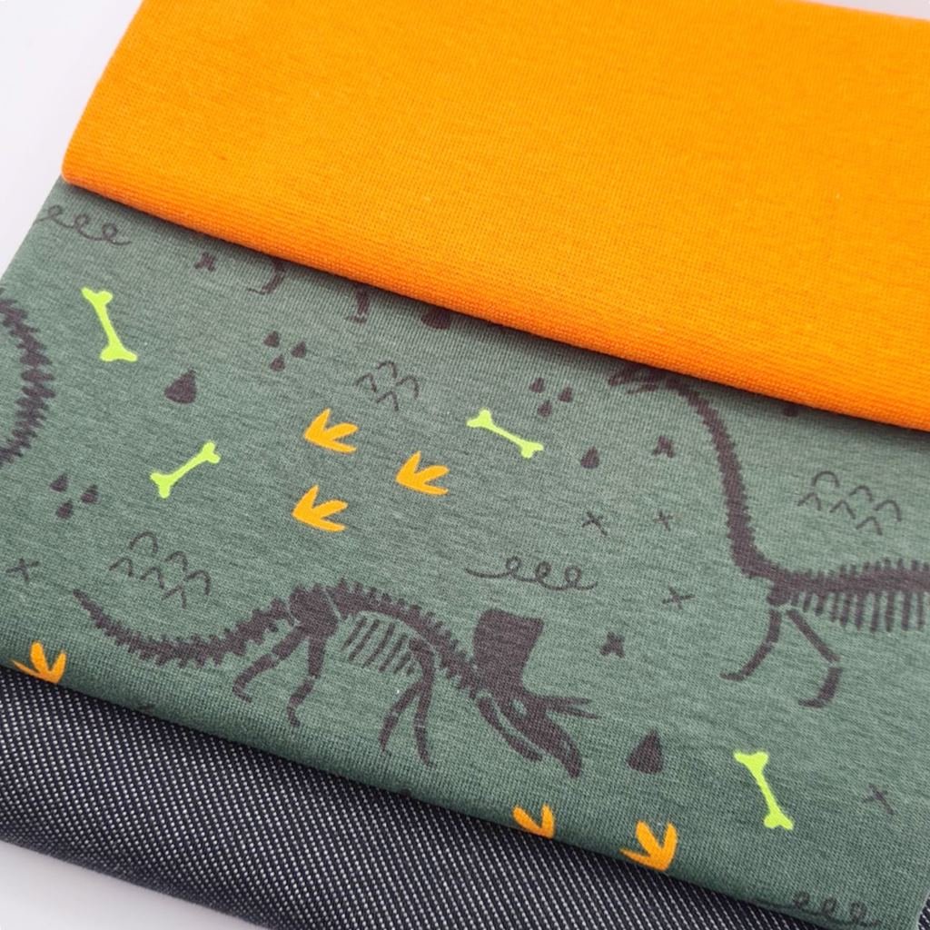 Stoffpaket - UNIKAT - Limitiertes Stoffpaket - Dinosaurier