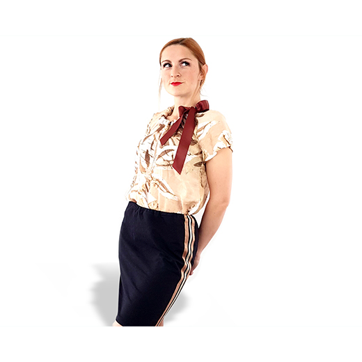 Papierschnittmuster Fadenkäfer - Bluse Elo Damen