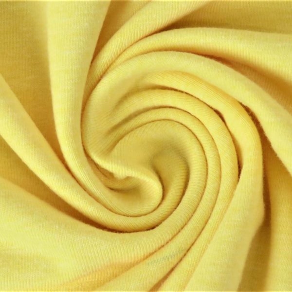 Baumwolljersey Melange - Jersey Stoff Uni meliert - Gelb meliert Baumwolljersey Melange - Jersey Stoff Uni meliert - Gelb meliert